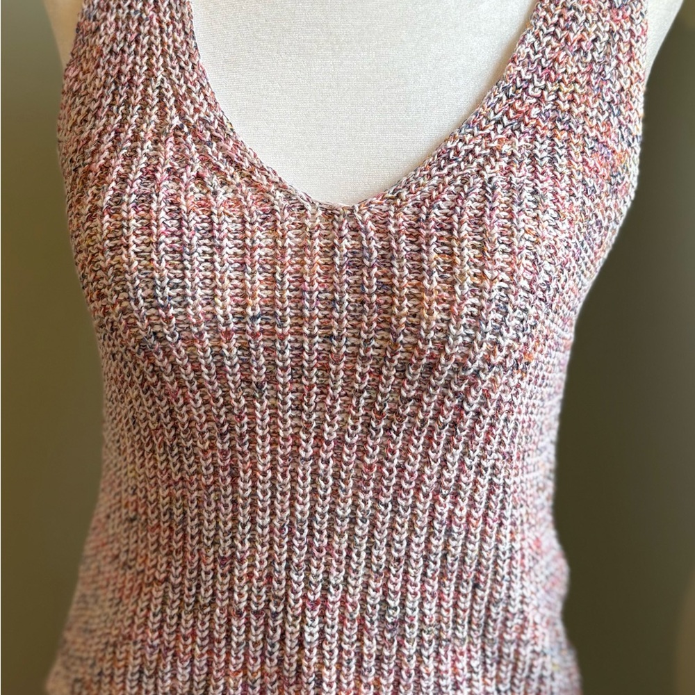 Roots Multicolor Knit Cropped Tank Top